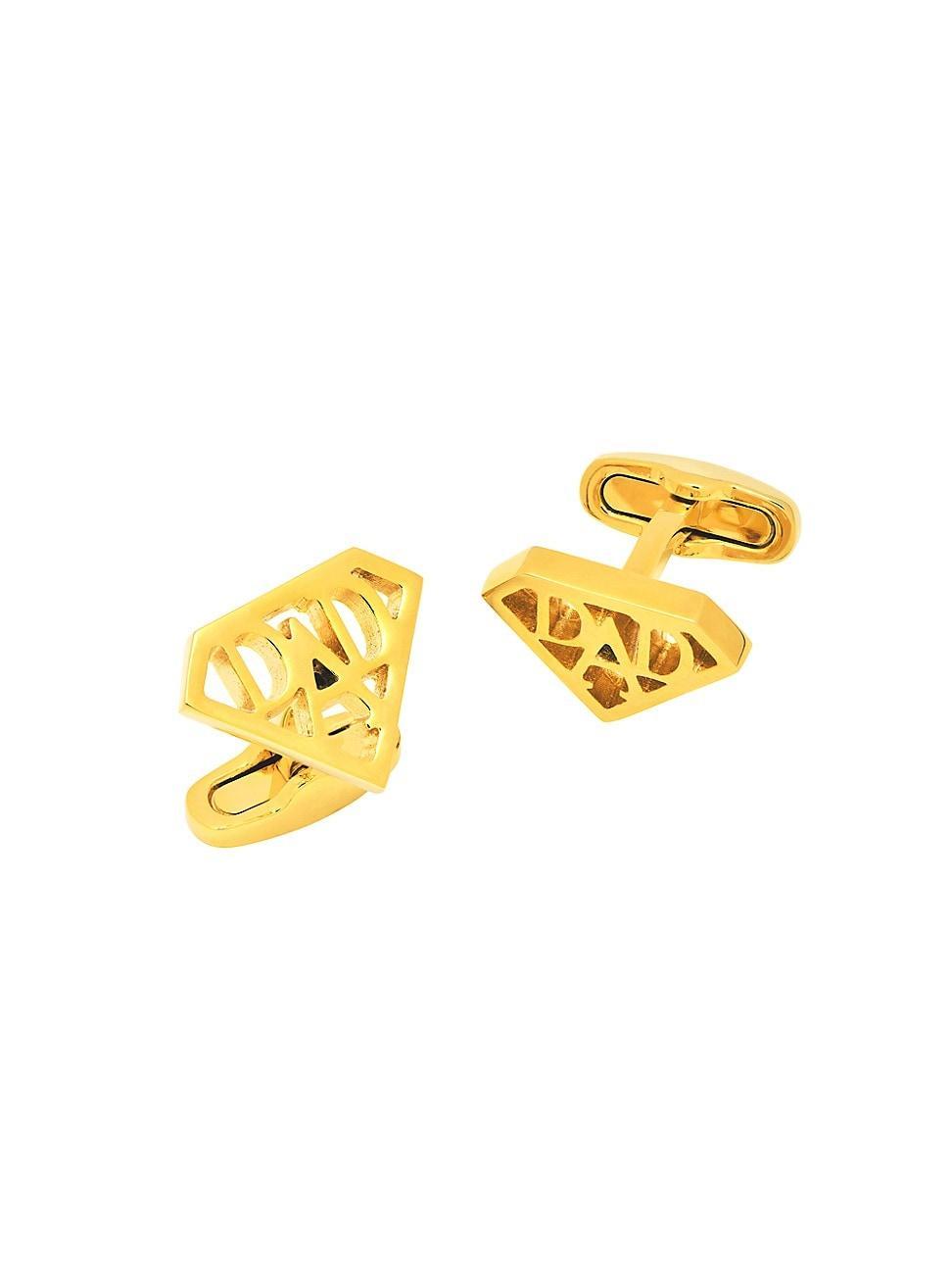 Mens Dad Brass Cufflinks Product Image