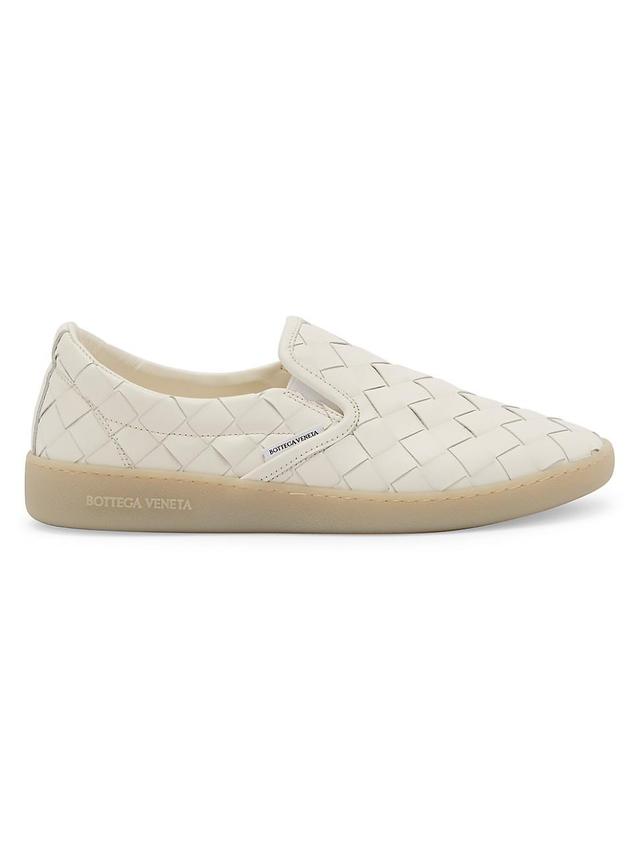 Womens Intrecciato Leather Slip-On Sneakers Product Image