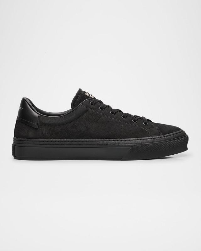 Men's City Sport Grained Leather Low-Top Sneakers Product Image