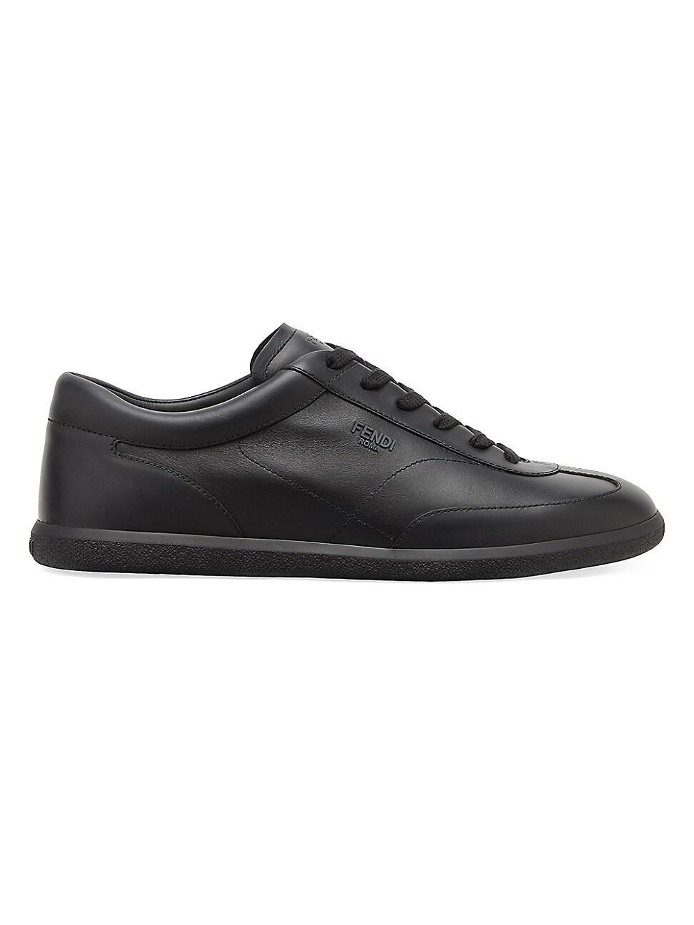 Mens Leather Low-Top Sneakers Product Image