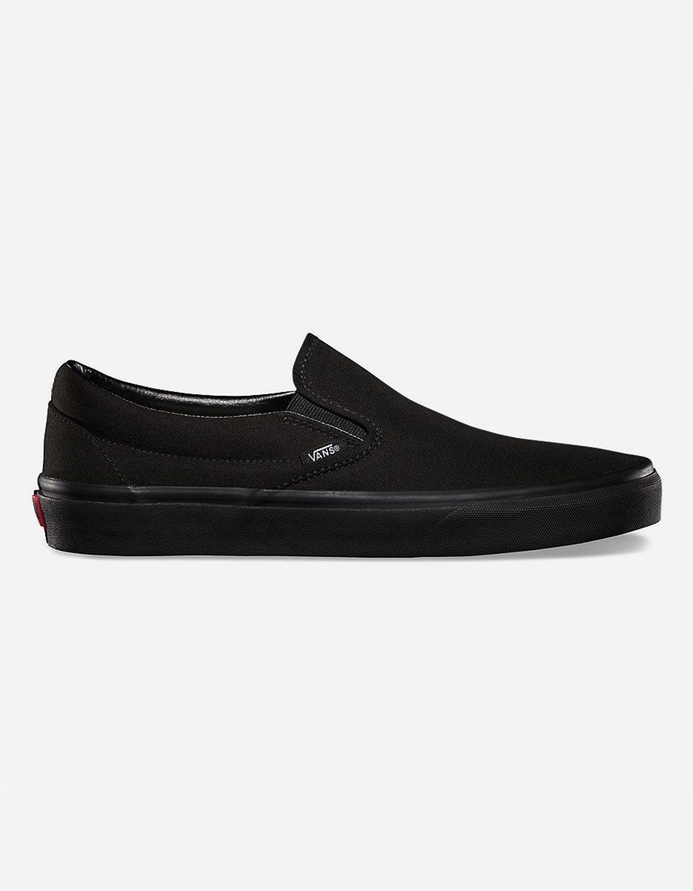 VANS Classic Slip-On Black & Black Shoes Product Image