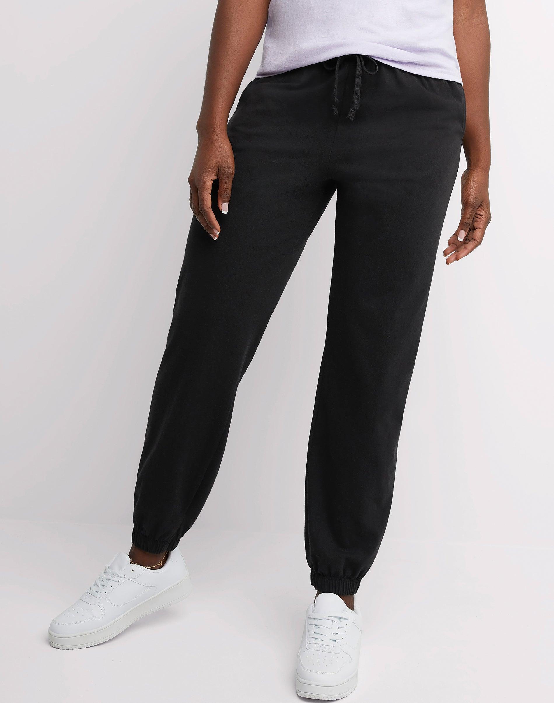 Hanes Essentials Women's Cotton Jersey Joggers, 29" Product Image