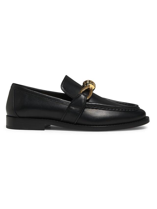 Womens Astair Knot Leather Loafers Product Image