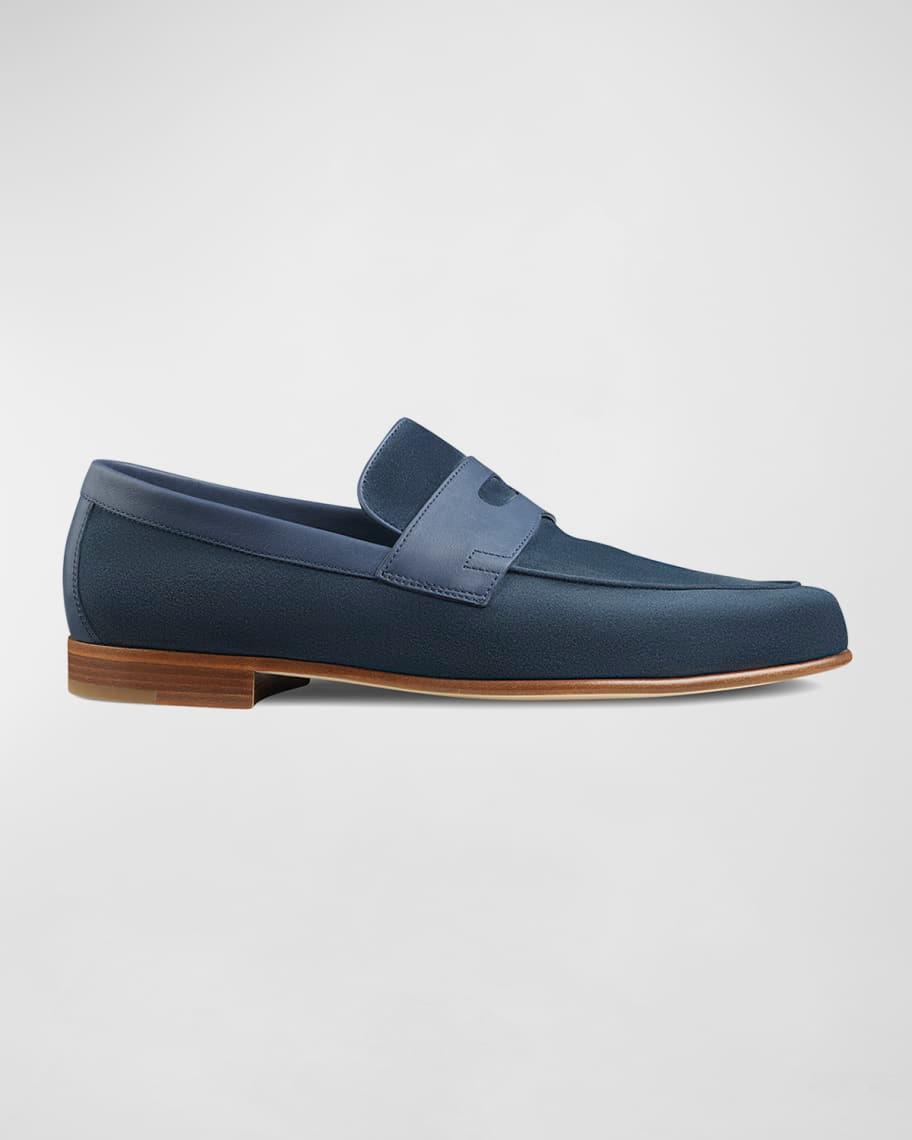 Mens Royce Kiltie Brushed Leather Penny Loafers product image