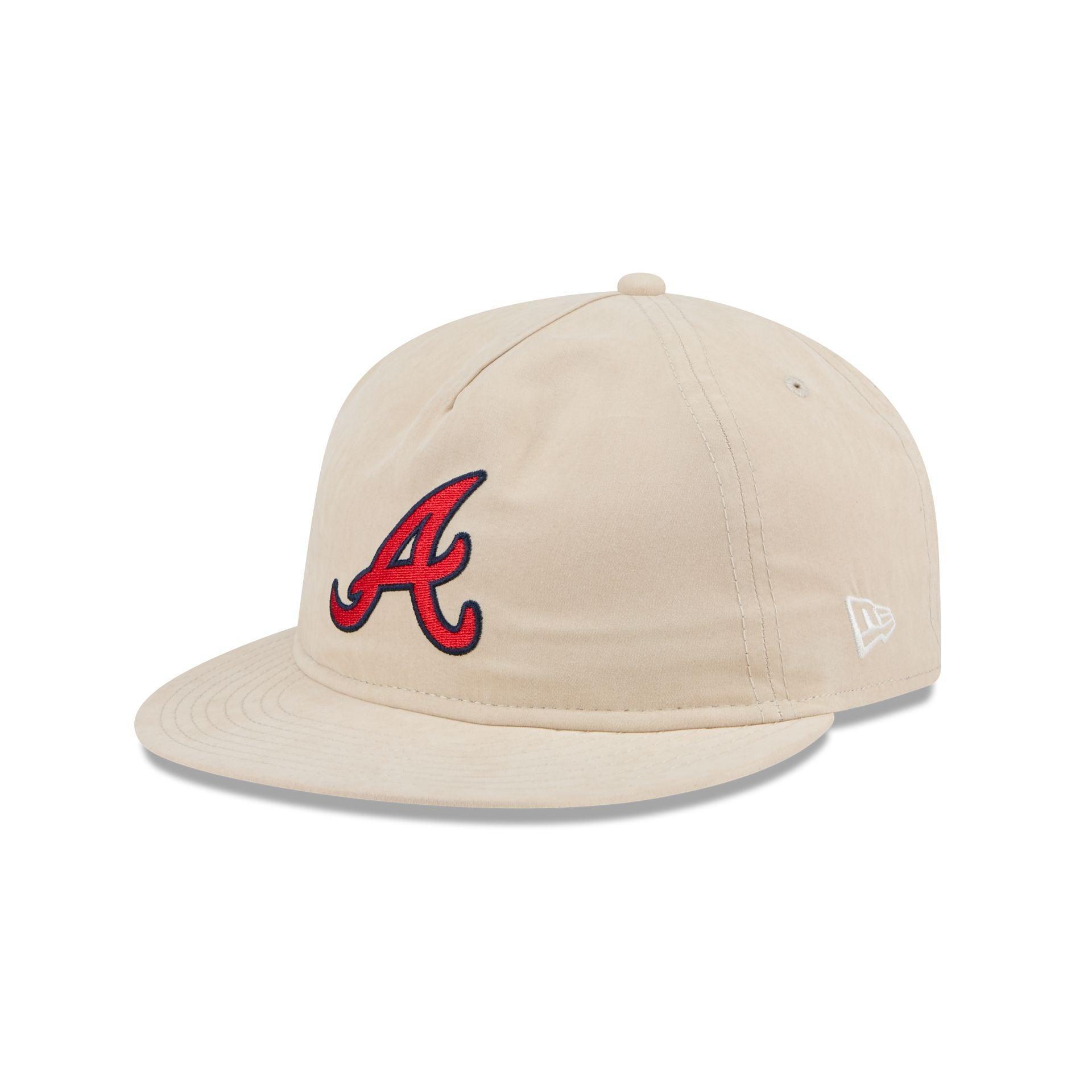 Atlanta Braves Brushed Nylon Retro Crown 9FIFTY Adjustable Hat Male Product Image