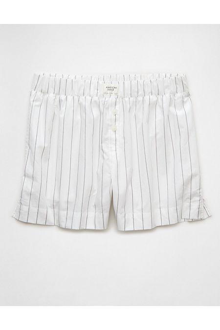 AE Striped Boxer Sleep Shorts Women's Product Image