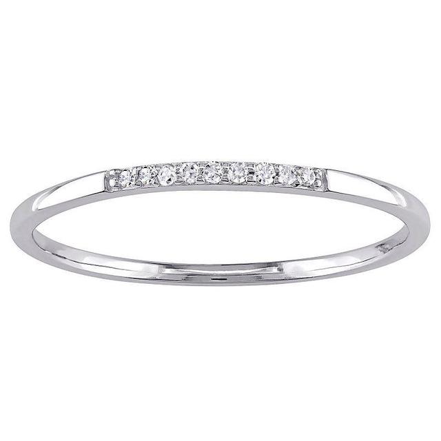 Stella Grace 10k White Gold Diamond Accent Wedding Band, Womens Product Image