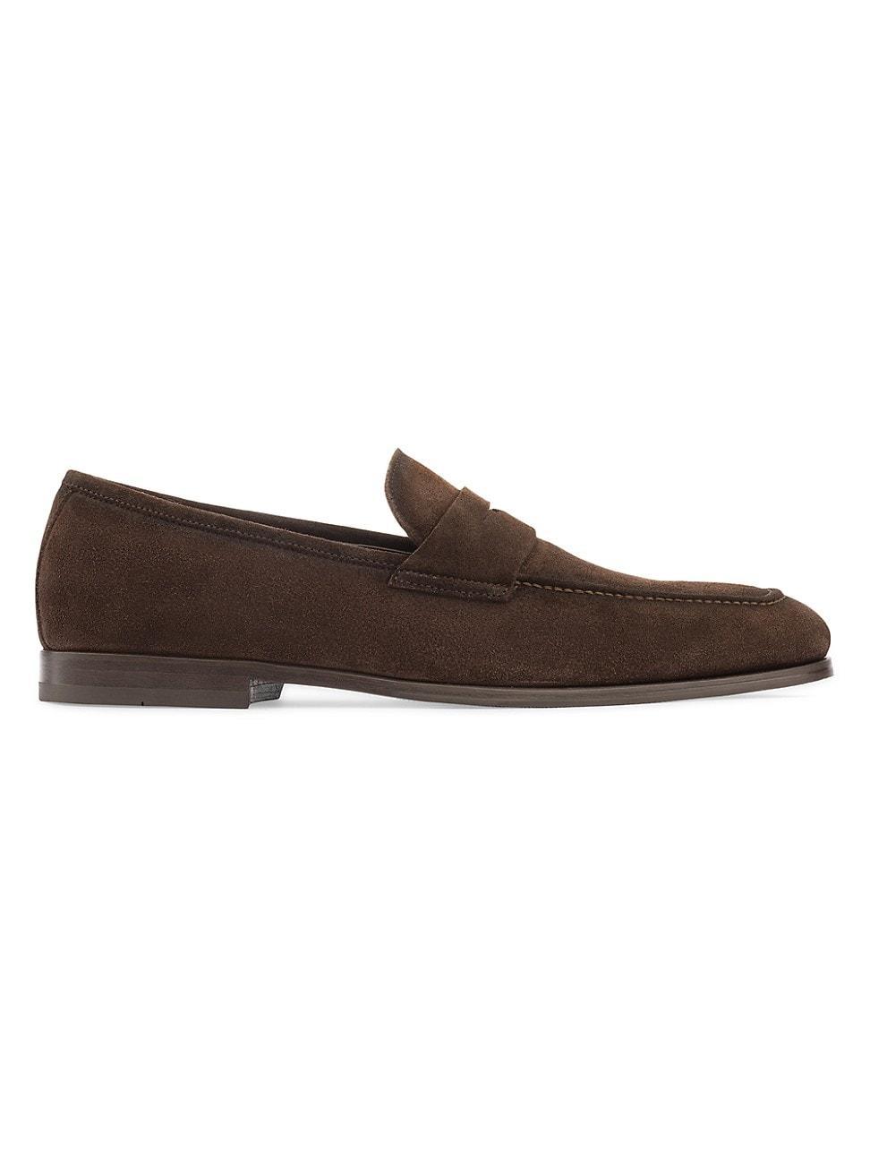 Mens Ronny Suede Penny Loafers Product Image