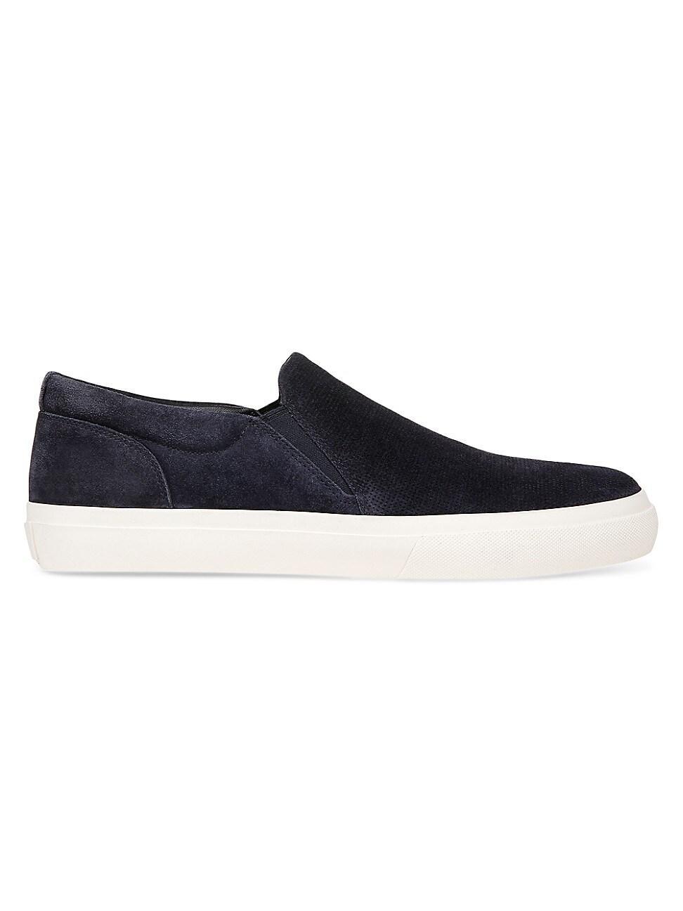 Mens Suede Boat Shoes, Navy Product Image