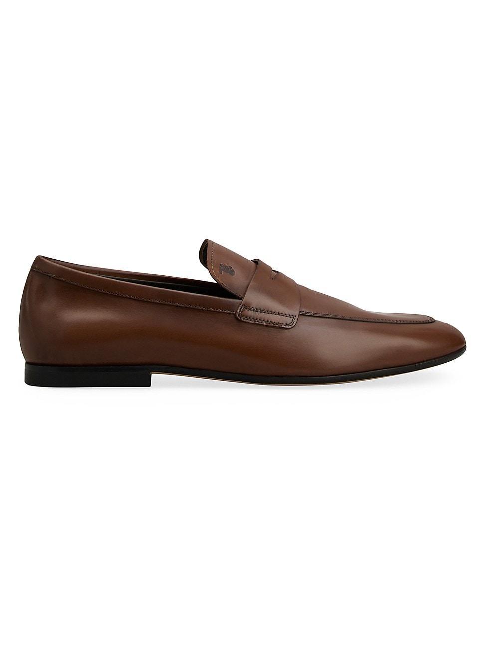 Mens Mocassino Cuoio Leather Penny Loafers Product Image