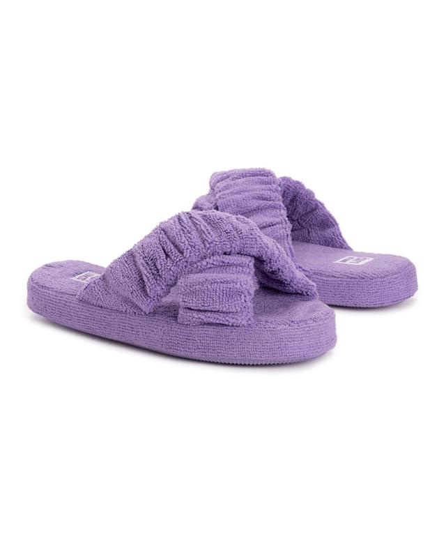 MUK LUKS Maelle Womens Criss-Cross Slippers Product Image