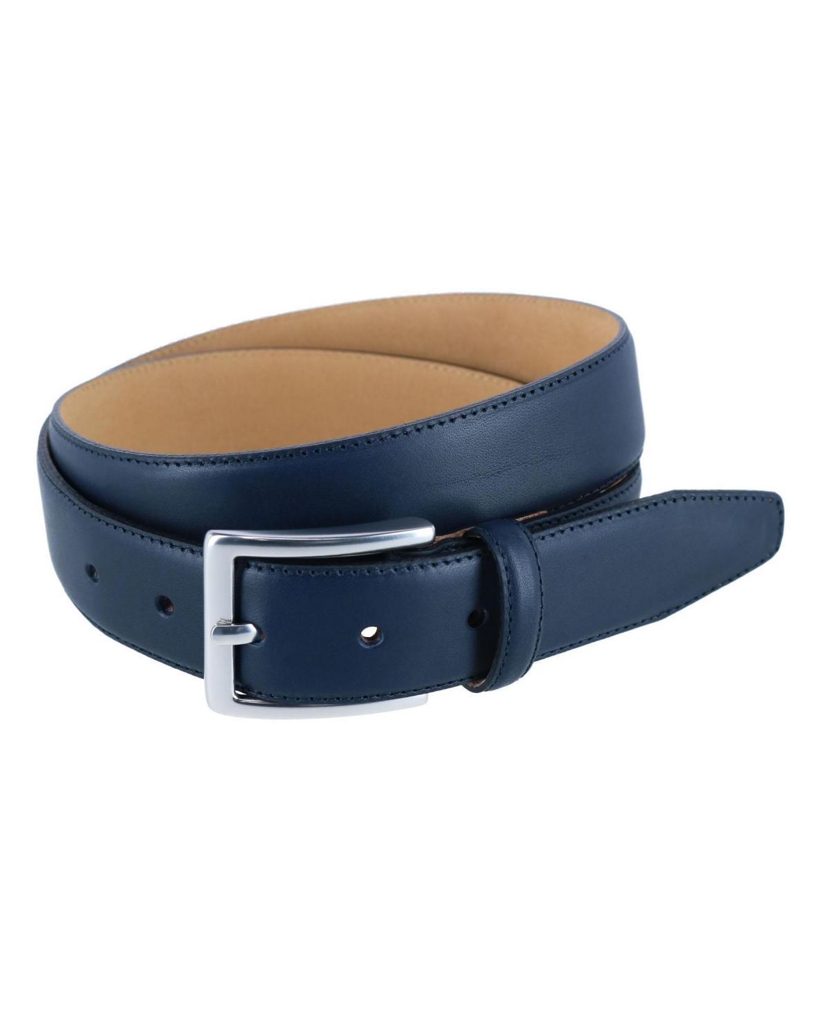 Trafalgar Men's Orion Calfskin Dress Belt, 35mm - Size: 44in / 110cm - Navy Product Image