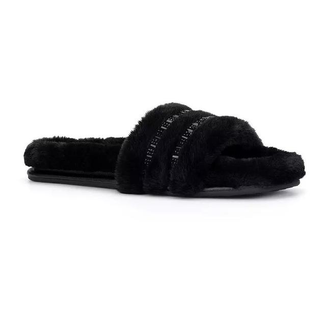 Torgeis Claudia Womens Faux-Fur Slide Slippers Product Image