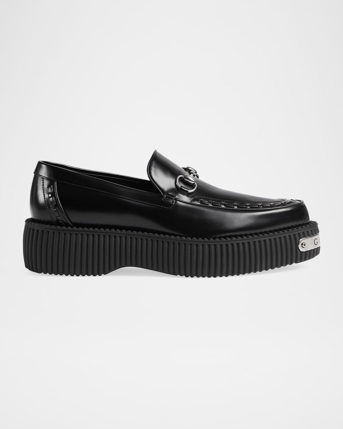 Mens Gucci Horsebit Creeper Loafers Product Image