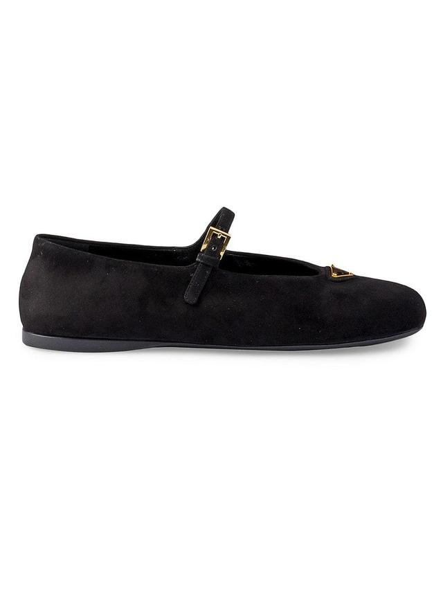 Womens Suede Ballerinas Product Image