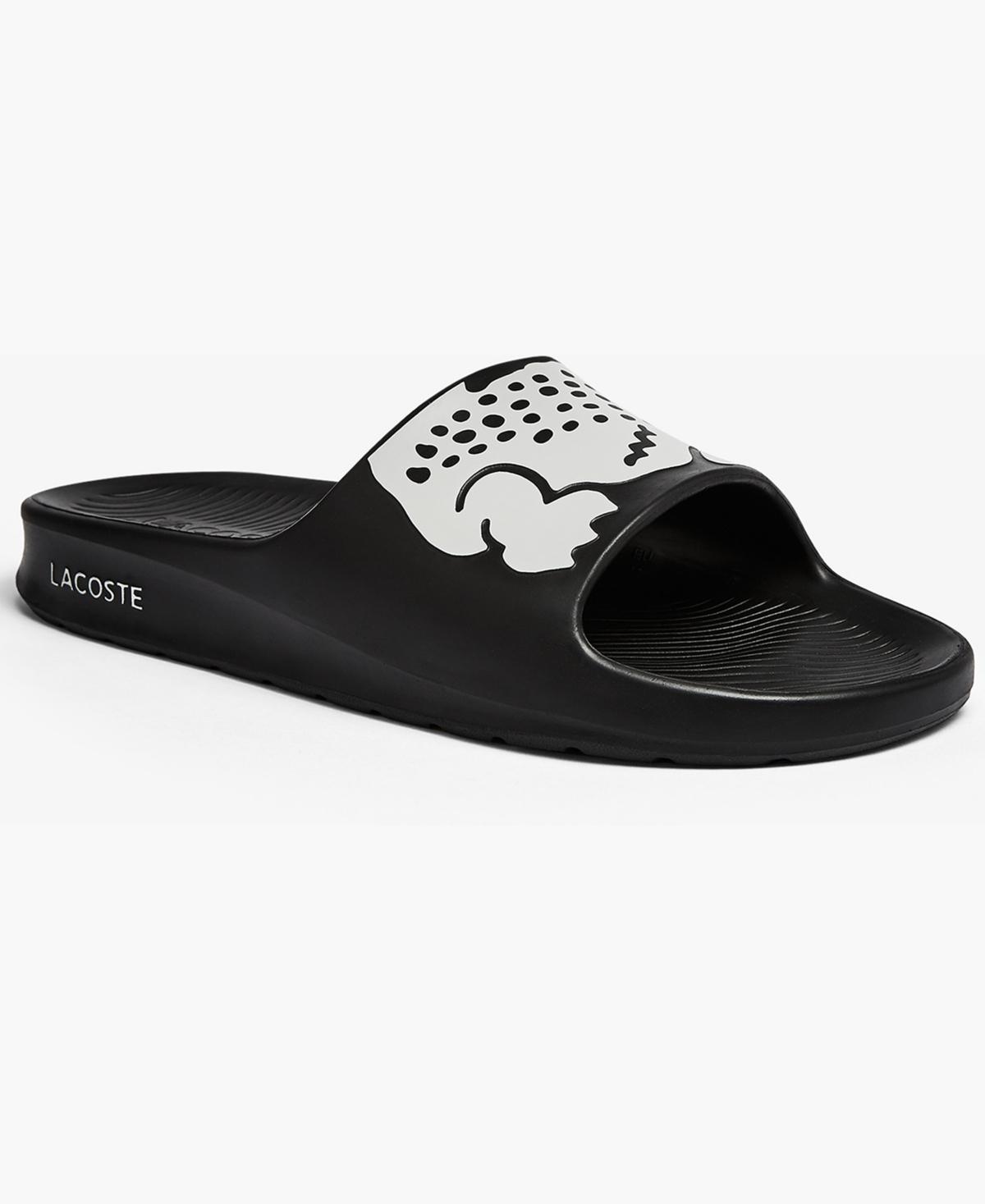 Lacoste Mens Croco 2.0 Slide Sandals - White/ Product Image