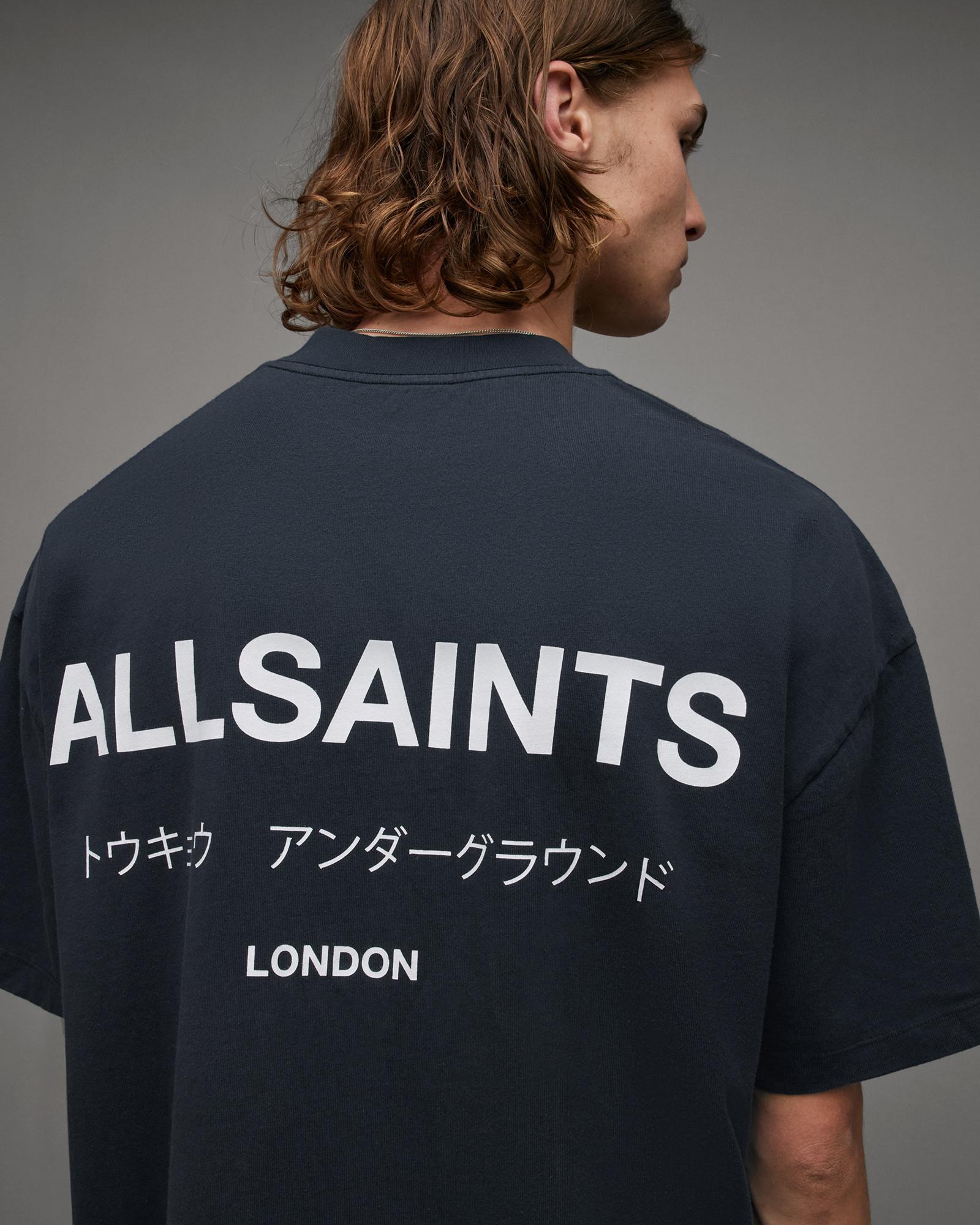 AllSaints Underground Oversized Crew Neck T-Shirt Product Image