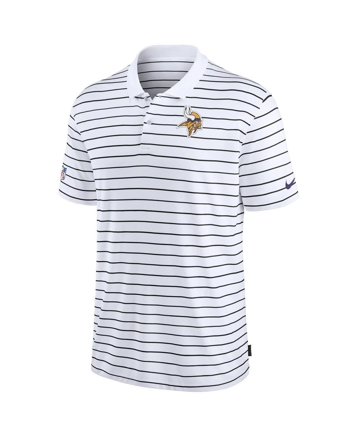 NIKE Men's White/black Washington Commanders Sideline Lock Up Victory Performance Polo In White,black Product Image