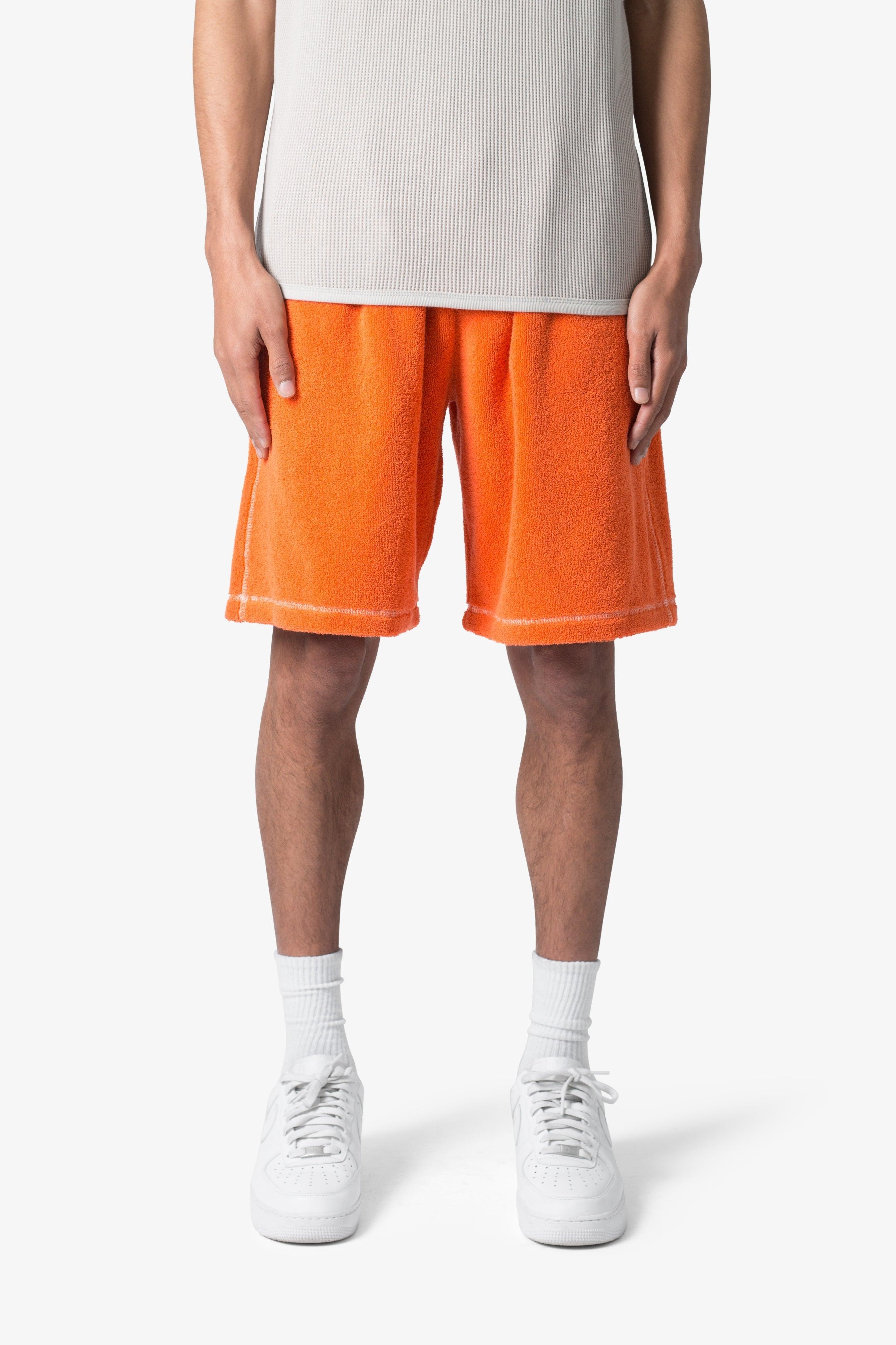 Terry Cloth Shorts - Orange Product Image