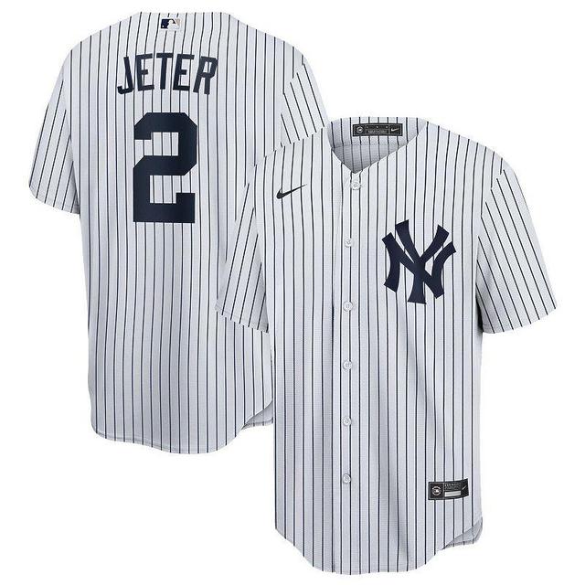 Mens Nike Derek Jeter /Navy New York Yankees Home Replica Player Name Jersey Product Image