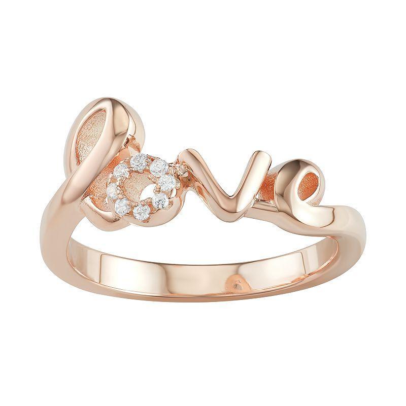 Sterling Silver Love Ring, Womens Product Image