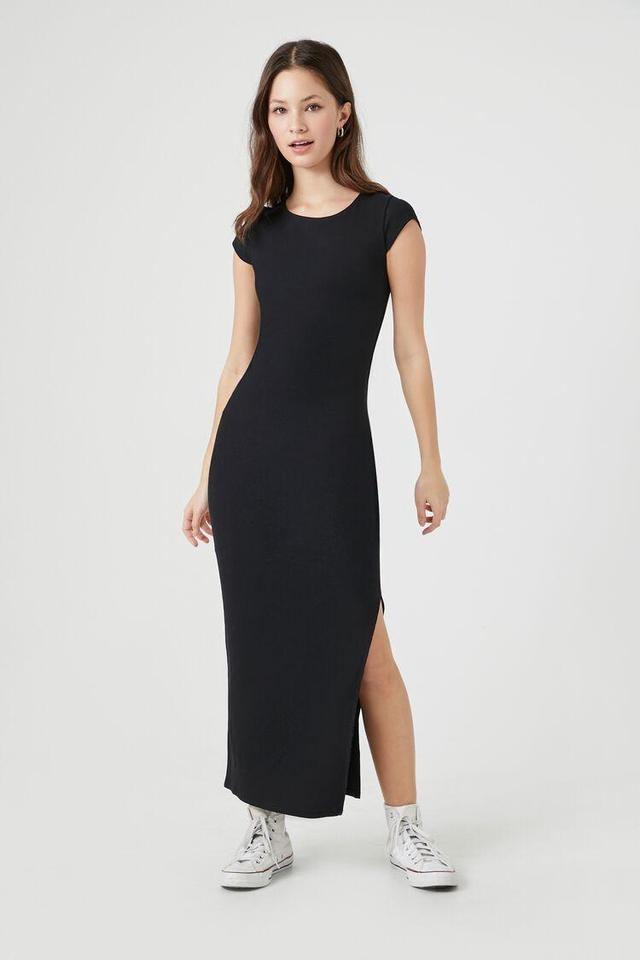 Ribbed Knit T-Shirt Maxi Dress | Forever 21 Product Image