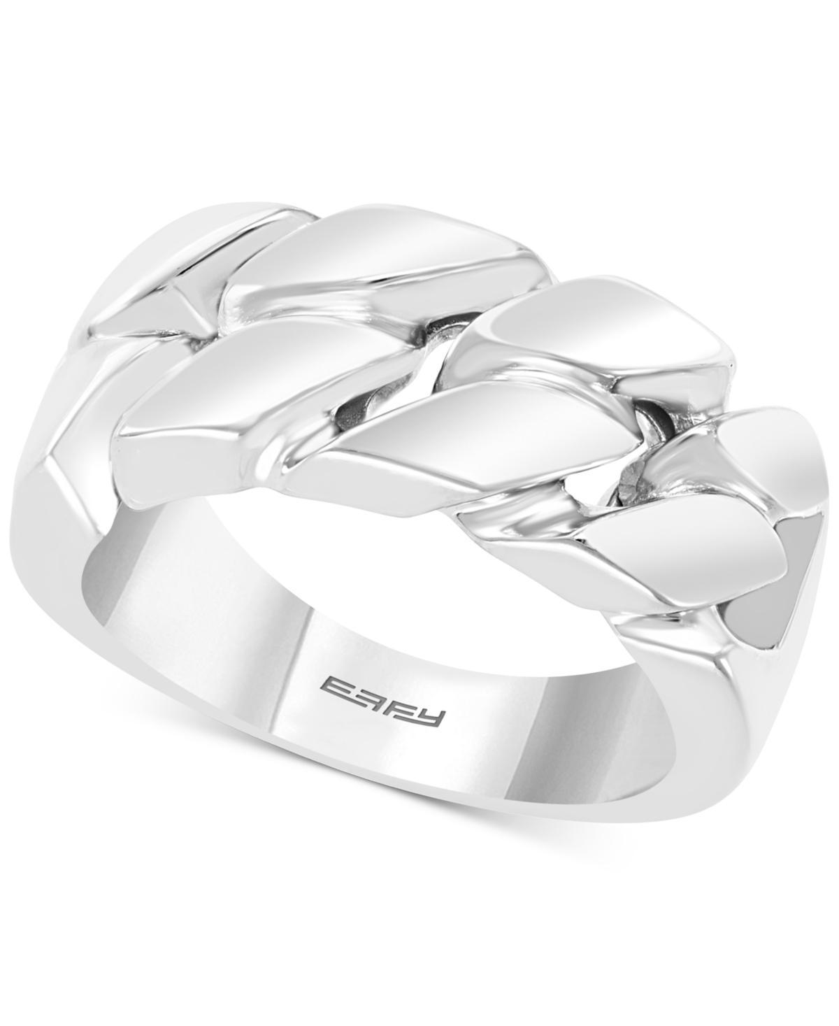 Effy Mens Polished Chain Link Statement Ring in Sterling Silver Product Image