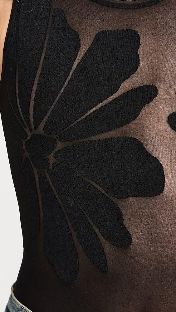 Wolford Body Tattoo Thong Bodysuit | Shopbop Product Image