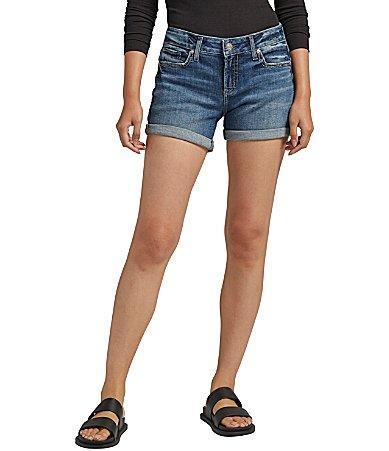 Silver Jeans Co. Britt Mid Rise Rolled Cuff Shorts Product Image