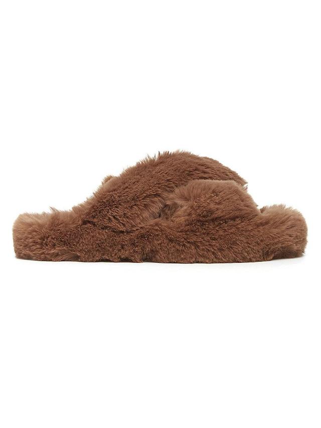 Womens Biba Faux Fur Slippers Product Image