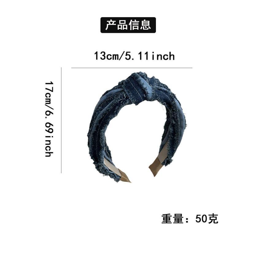 Denim Knot Headband Product Image