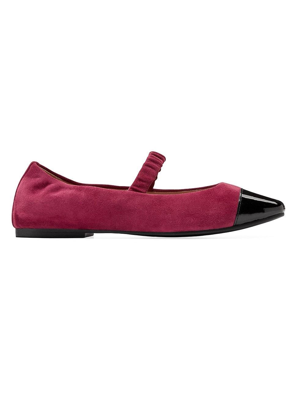 Womens Yvette Suede Ballet Flats Product Image