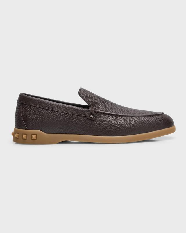 Mens Leisure Flows Slip-Ons In Grainy Calfskin Product Image