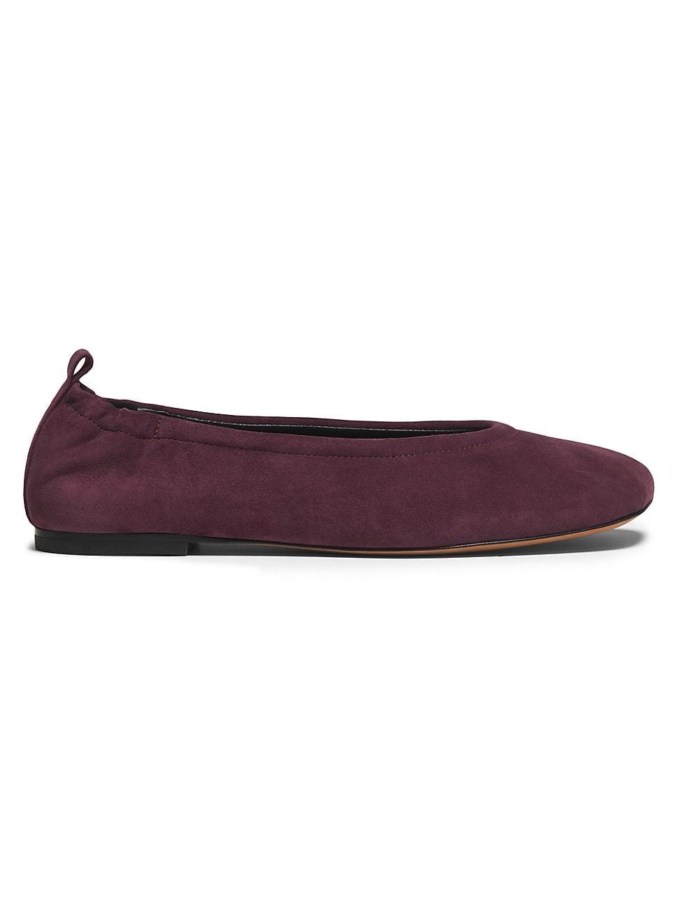 Womens ID Stretch Back Suede Ballerina Flats Product Image