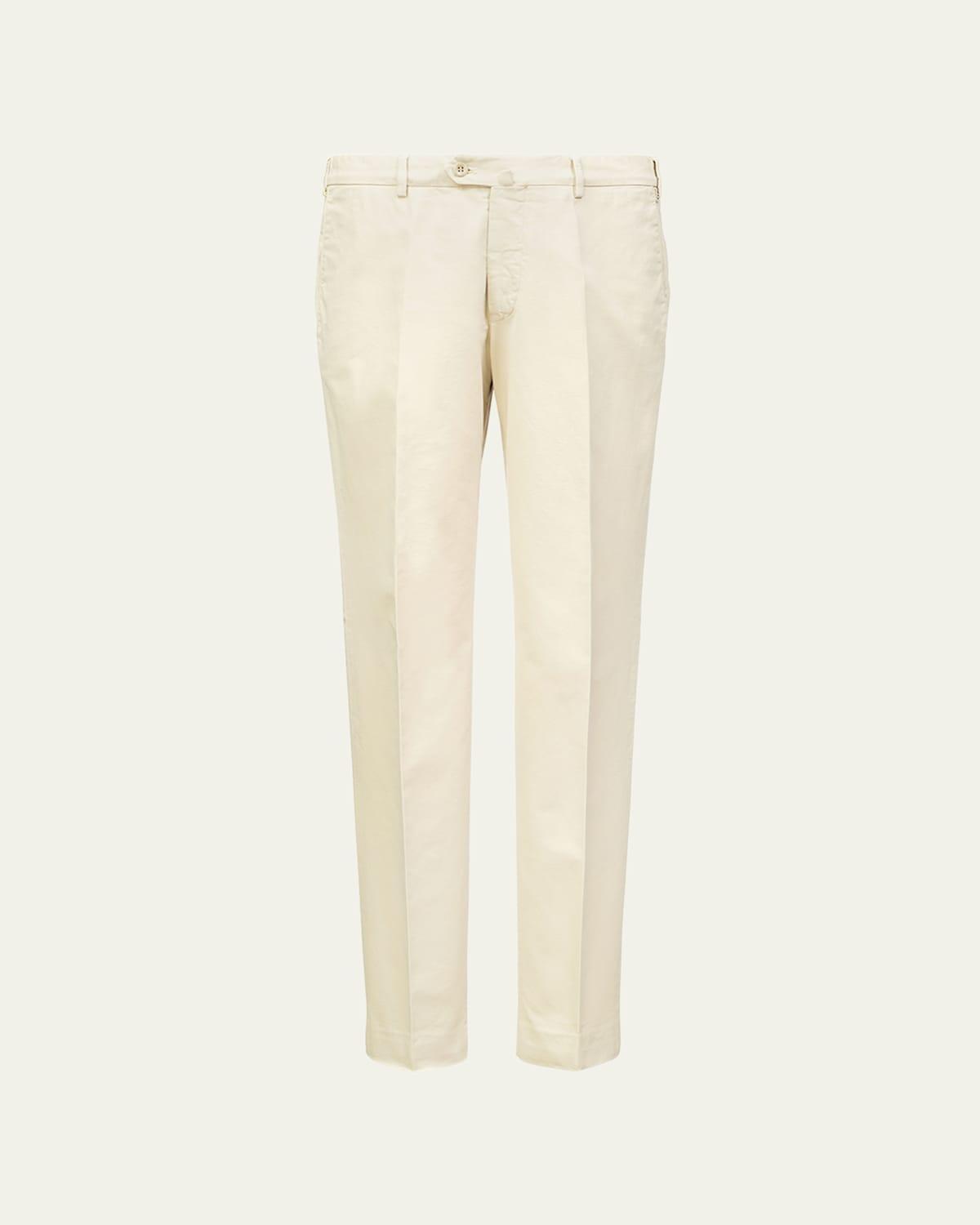 Mens Slim Sport Cotton Dyed Trousers Product Image