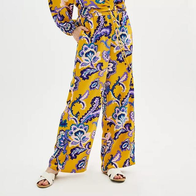 Womens INTEMPO Print Wide-Leg Pants Product Image