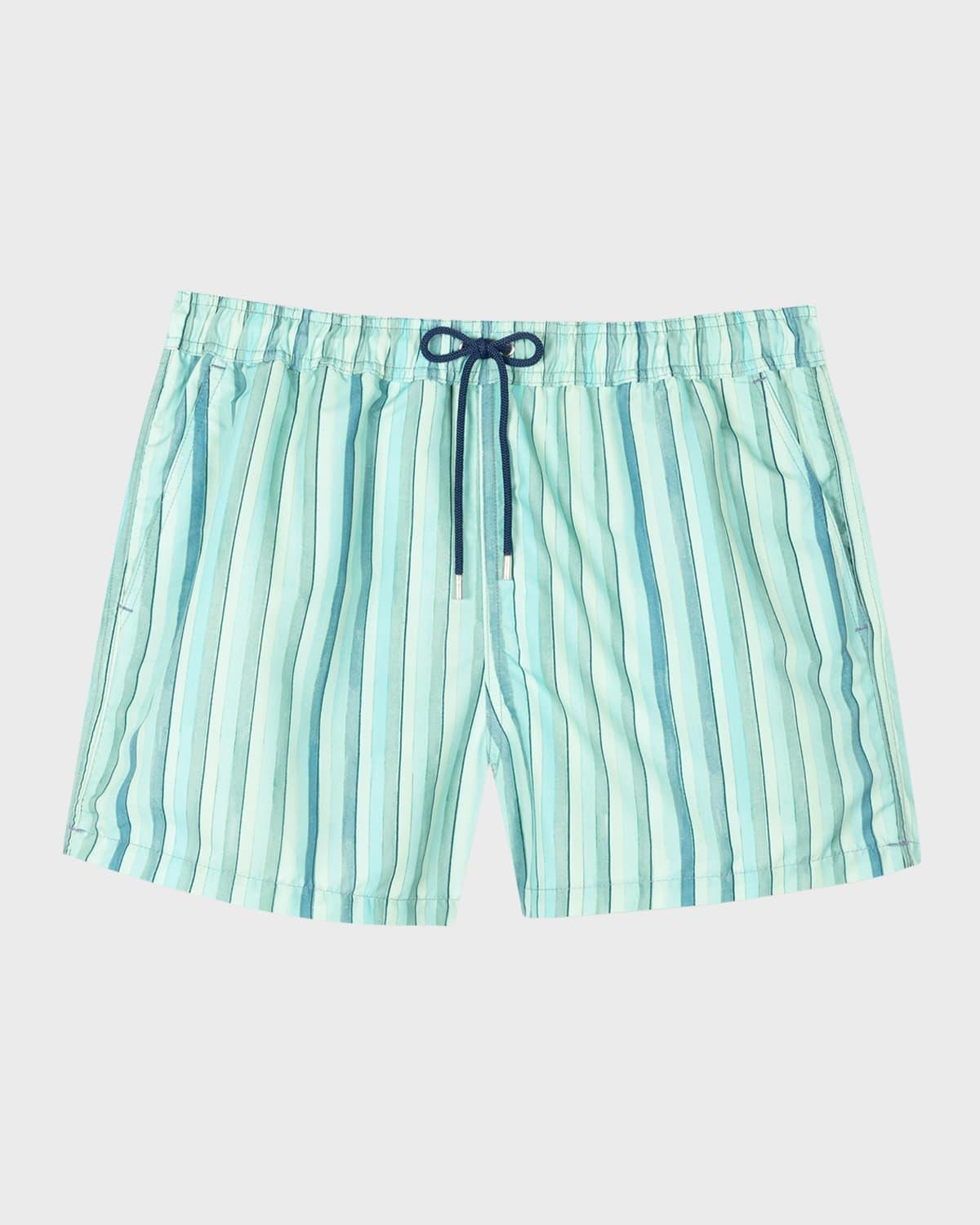 Mens Paint Stripe Swim Trunks Product Image