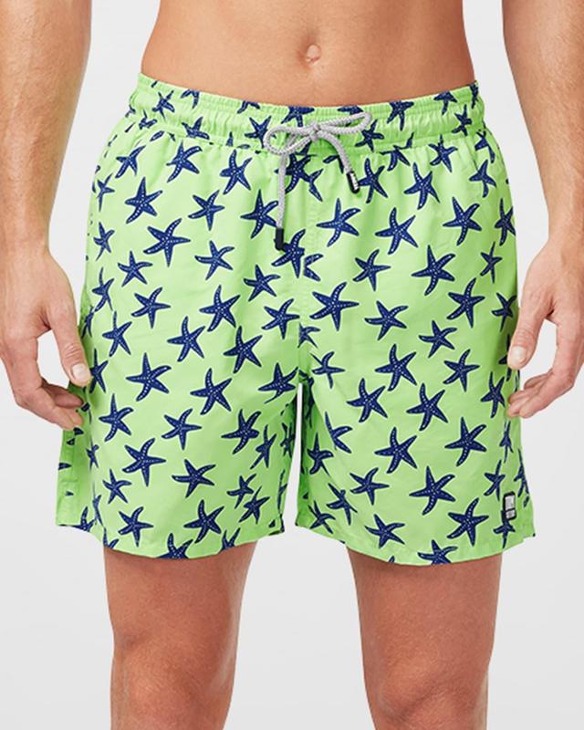 Mens Starfish-Print Swim Trunks Product Image