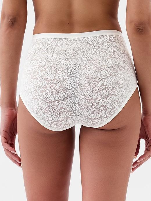 High Rise Floral Lace Brief Product Image