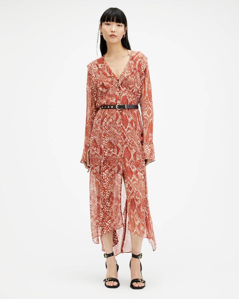 Liana Waimea Print V-Neck Maxi Dress Product Image