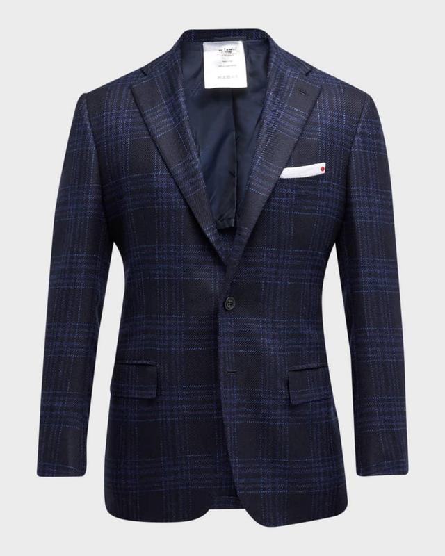 Men's Cashmere Plaid Sport Coat Product Image