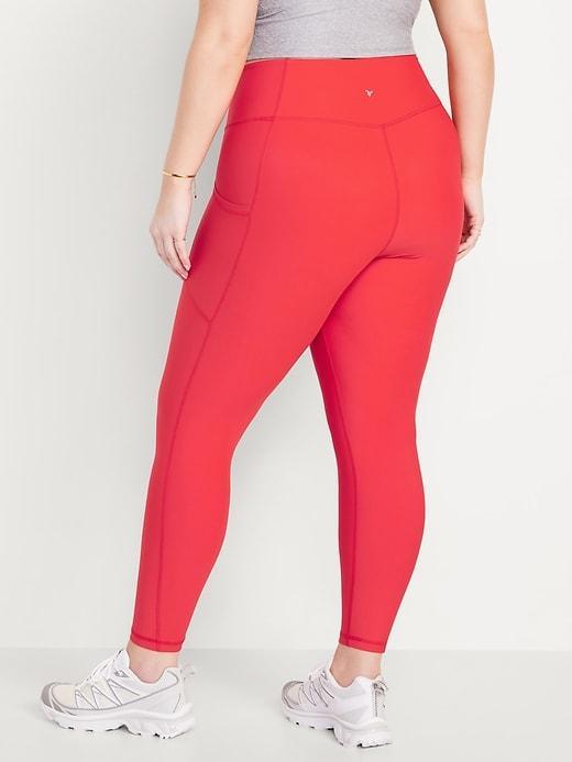 High-Waisted PowerSoft Ribbed Leggings Product Image