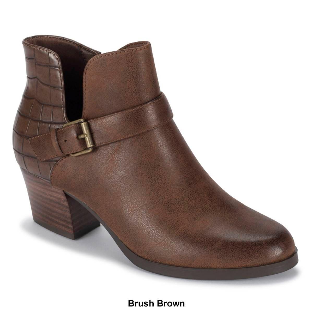 Baretraps Lexis Womens Block Heel Ankle Boots Brown Product Image