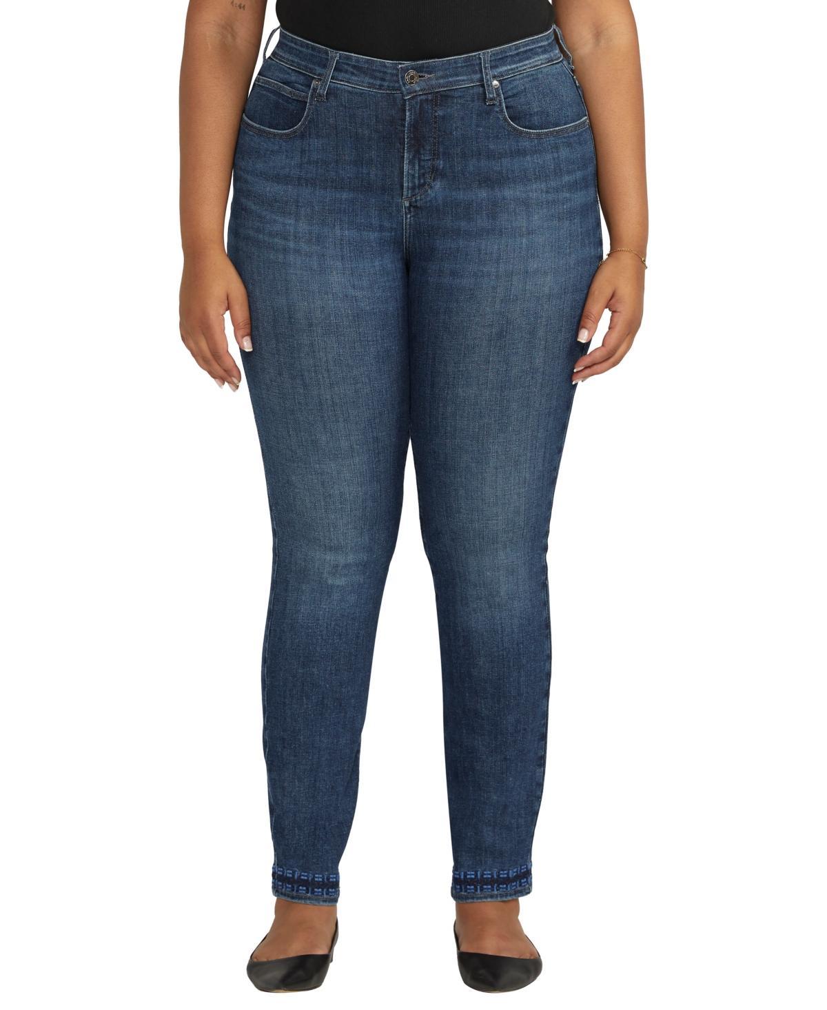 Jag Jeans Plus Size Ruby Mid-Rise Straight Leg Jeans (Night Owl) Women's Jeans product image