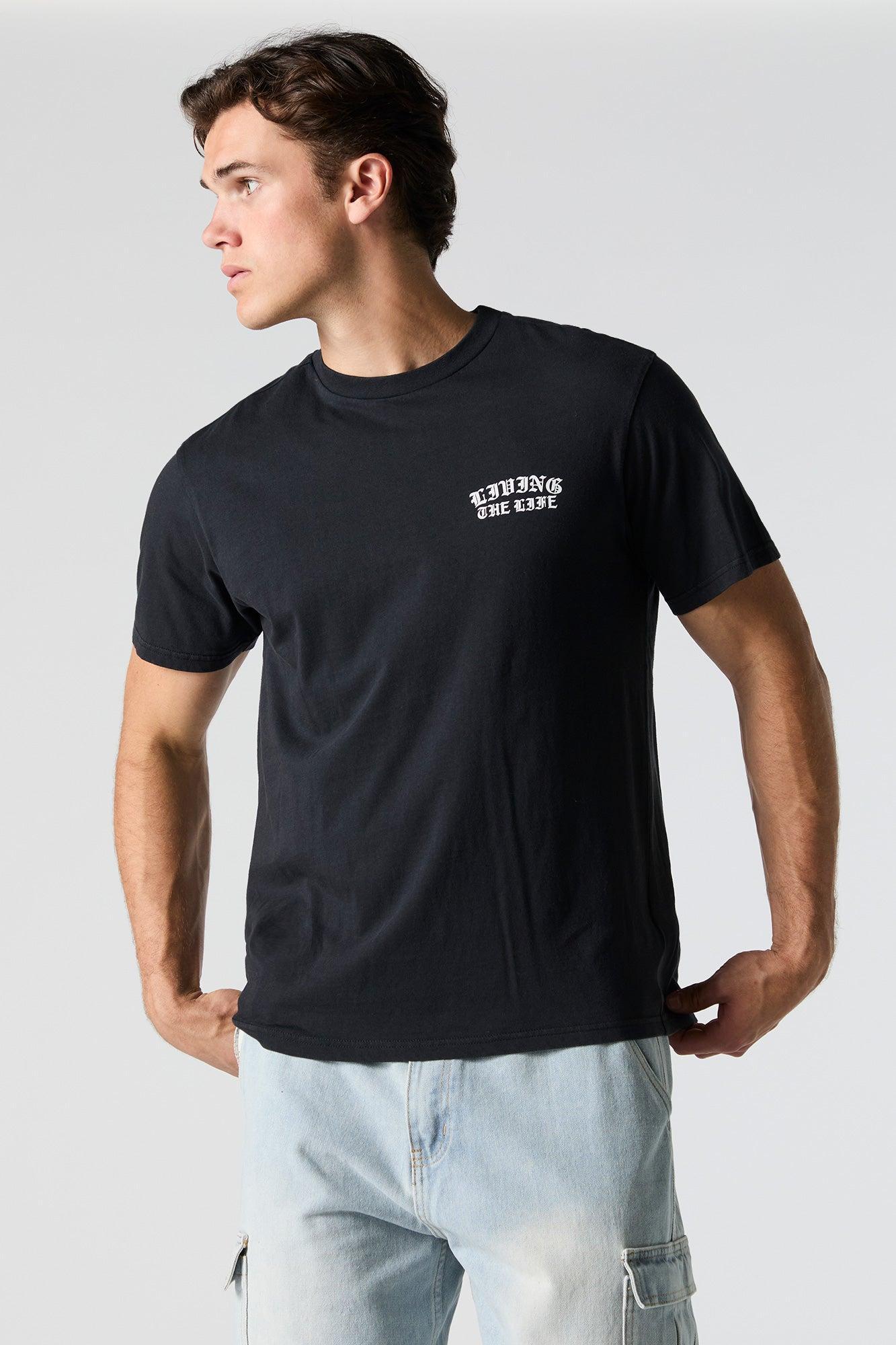 Living the Life Graphic T-Shirt Male Product Image