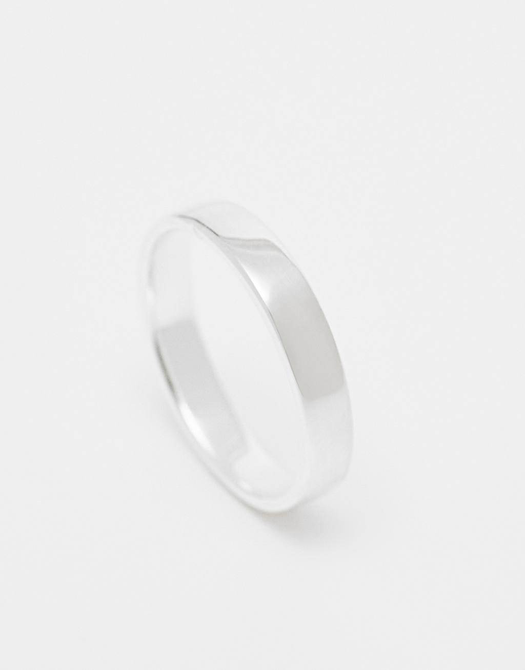 ASOS DESIGN sterling silver band ring Product Image