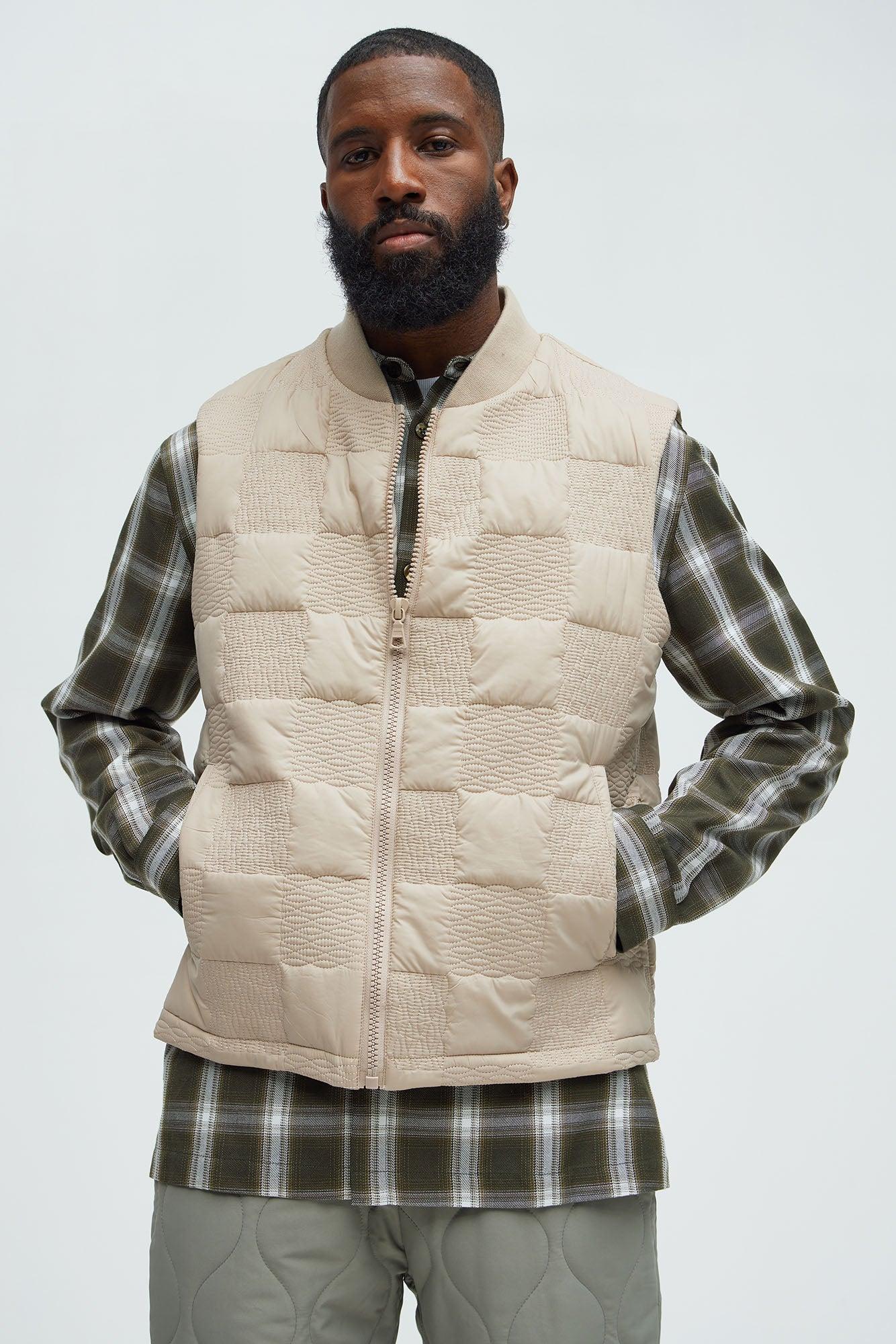 Easton Quilted Vest - Tan Product Image