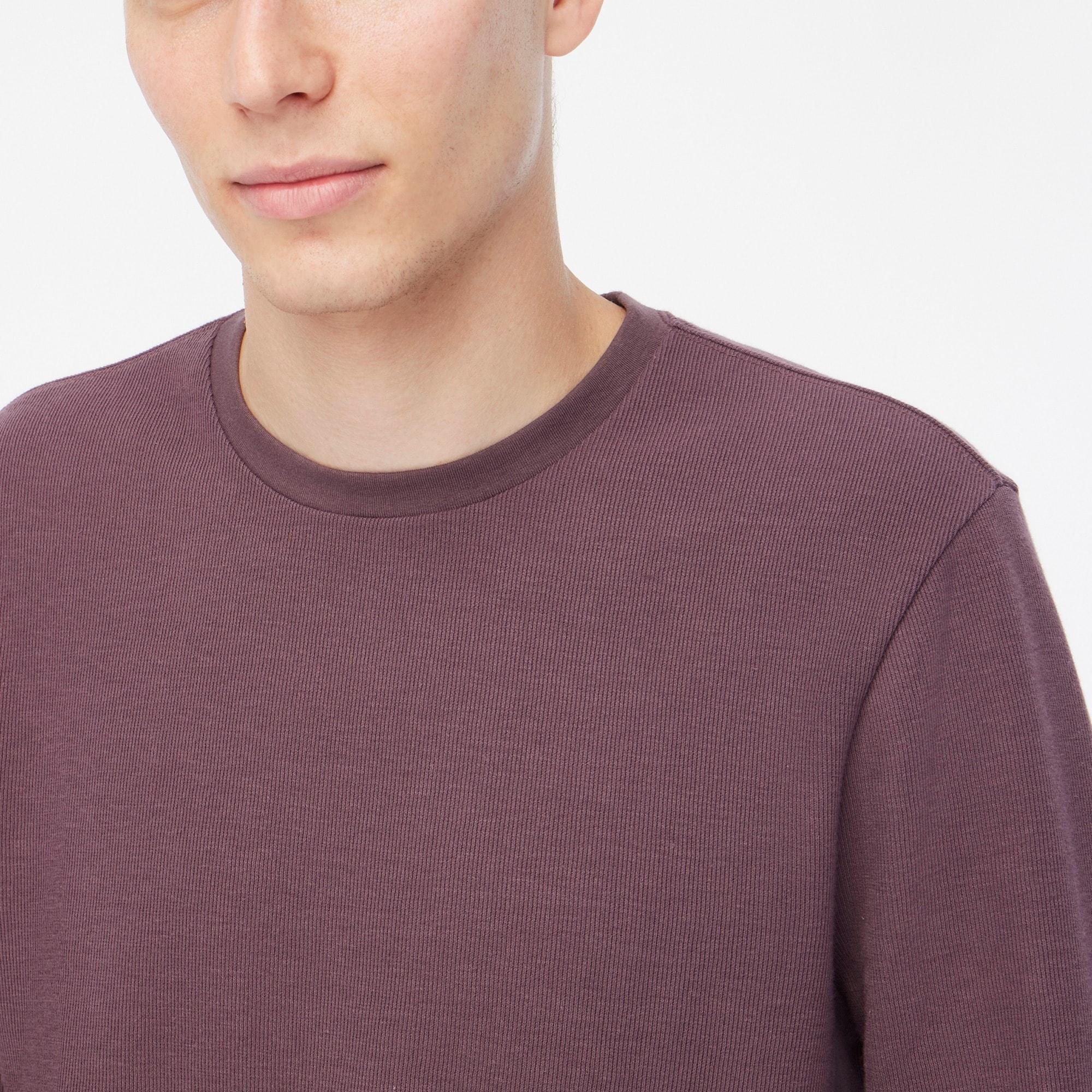 Long-sleeve soft textured tee Product Image