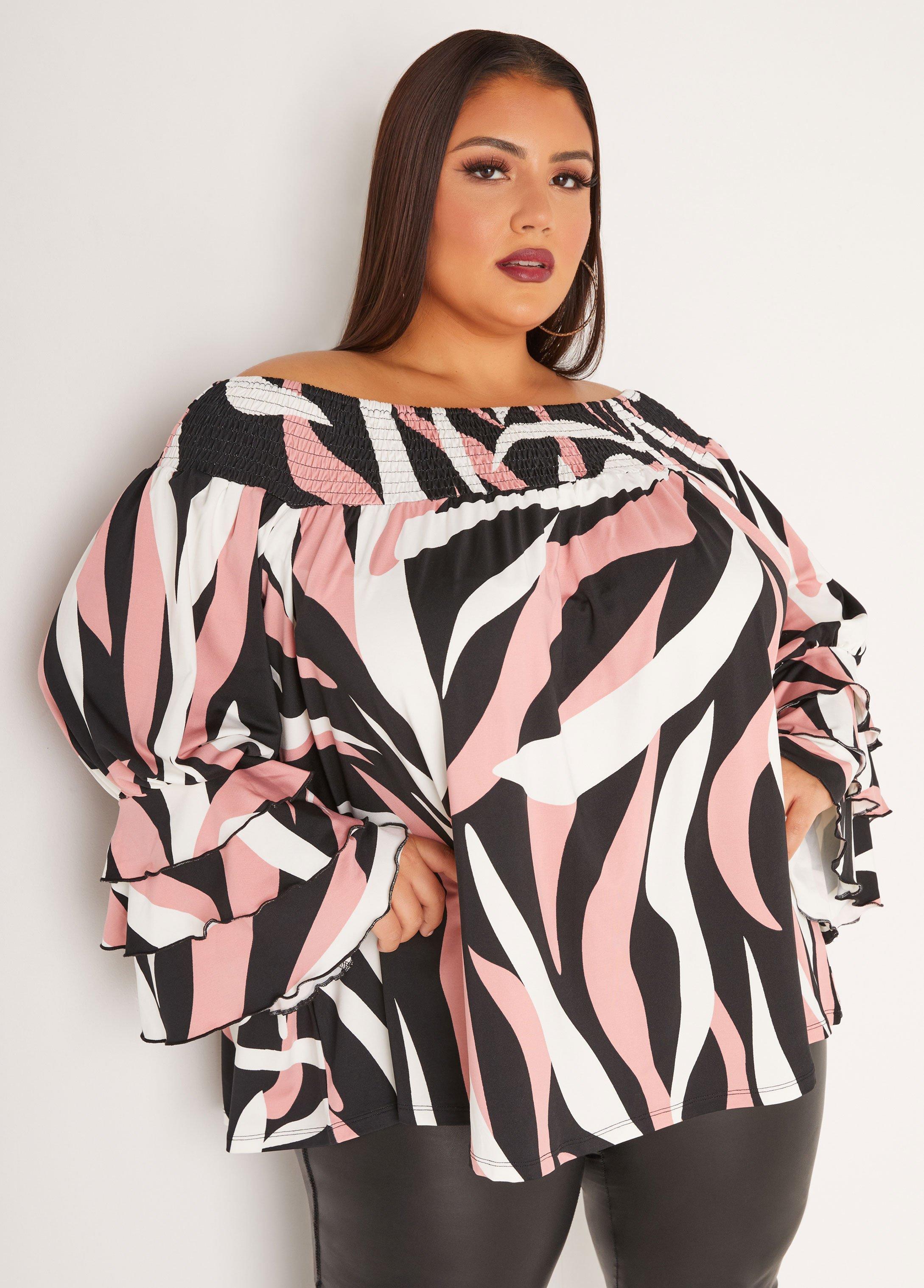 Off The Shoulder Abstract Top Product Image