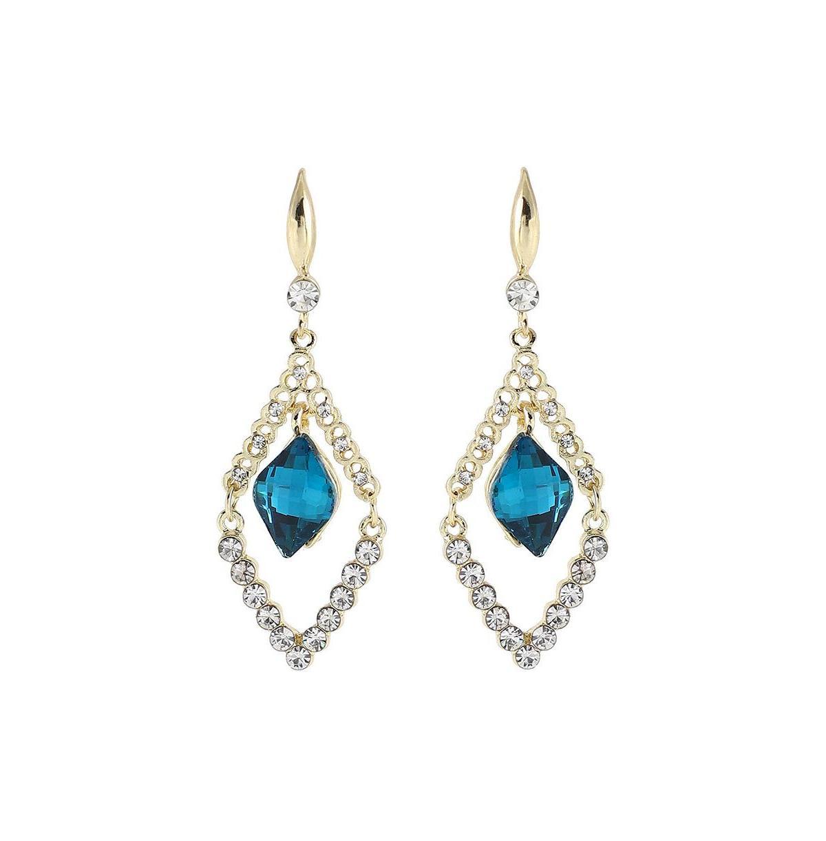 Sohi Womens Gold Dangling Drop Earrings Product Image